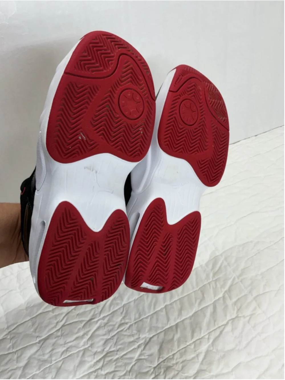 Jordan Kids Black Red Athletic Shoes